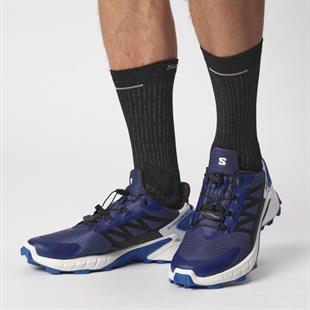 Salomon 473157 Supercross 4 Blue Print/Black/Lapis Blue Erkek Outdoor Ayakkabı