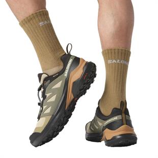 Salomon 473213 X-Adventure GTX Safari/Black/Sugar Almond Erkek Outdoor Ayakkabı
