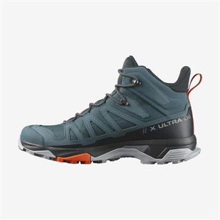 Salomon 473526 X Ultra 4 Mid GTX Stargazer/Black/Scarlet Ibis Erkek Outdoor Bot
