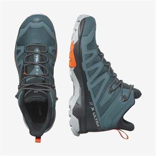 Salomon 473526 X Ultra 4 Mid GTX Stargazer/Black/Scarlet Ibis Erkek Outdoor Bot