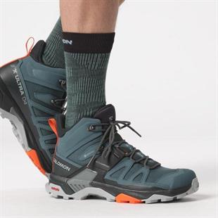 Salomon 473526 X Ultra 4 Mid GTX Stargazer/Black/Scarlet Ibis Erkek Outdoor Bot