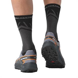 Salomon 473831 Thundercross GTX Flint Stone/Carbon/Orange Pepper Erkek Outdoor Ayakkabı