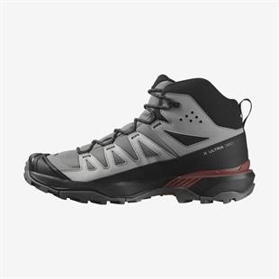 Salomon 474478 X Ultra 360 Mid GTX Pewter/Black/Burnt Henna Erkek Outdoor Bot
