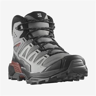 Salomon 474478 X Ultra 360 Mid GTX Pewter/Black/Burnt Henna Erkek Outdoor Bot