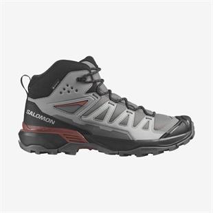 Salomon 474478 X Ultra 360 Mid GTX Pewter/Black/Burnt Henna Erkek Outdoor Bot