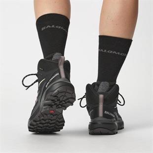 Salomon 474486 X Ultra 360 Mid GTX W Black/Plum Kitten/Shale Kadın Outdoor Bot