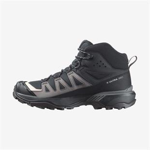 Salomon 474486 X Ultra 360 Mid GTX W Black/Plum Kitten/Shale Kadın Outdoor Bot