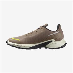 Salomon 474601 Alphacross 5 Caribou/Canteen/Sulphur Spring Erkek Outdoor Ayakkabı