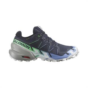 Salomon 474659 Speedcross 6 GTX W Carbon/Provence/White Kadın Outdoor Ayakkabı