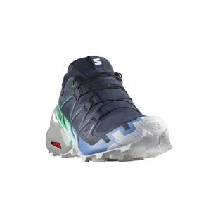 Salomon 474659 Speedcross 6 GTX W Carbon/Provence/White Kadın Outdoor Ayakkabı