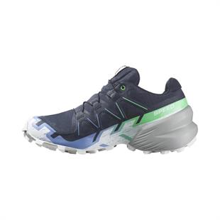 Salomon 474659 Speedcross 6 GTX W Carbon/Provence/White Kadın Outdoor Ayakkabı