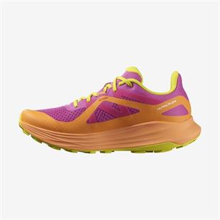 Salomon 475250 Ultra Flow W Rose Violet/Bird of Paradise/Sulphur Spring Kadın Outdoor Ayakkabı