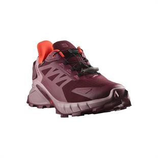 Salomon 475945 Supercross 4 GTX W Tawny Port/Deauville Mauve/Cherry Tomato Kadın Outdoor Ayakkabı