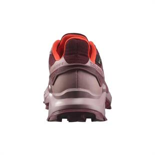 Salomon 475945 Supercross 4 GTX W Tawny Port/Deauville Mauve/Cherry Tomato Kadın Outdoor Ayakkabı
