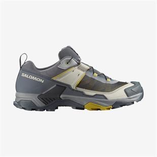 Salomon 477247 X Ultra 5 Monument/Turbulence/Spicy Mustard Erkek Outdoor Ayakkabı