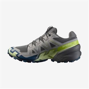 Salomon 478109 Speedcross 6 Castlerock/Lime Cream/Poseidon Erkek Outdoor Ayakkabı