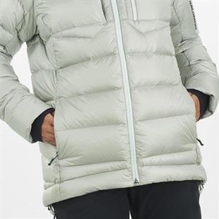 Salomon LC2289900 Elixir Ultra Down Parka W Misty Blue Kadın Outdoor Ceket