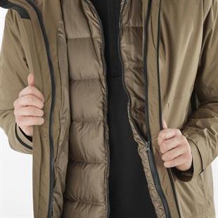 Salomon LC2353100 Patroller 3IN1 Down JKT M Shitake Erkek Outdoor Ceket