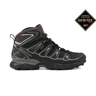 Salomon X Ultra Mid 2 Gtx Black/Black/Aliminum 370770 Erkek Outdoor Bot