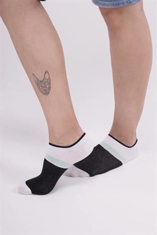 The Socks Company 151P 3 Çift Desenli Erkek Görünmez Çorap