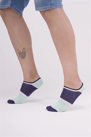 The Socks Company 152P 3 Çift Desenli Erkek Görünmez Çorap