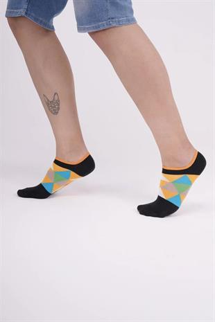The Socks Company 154P 3 Çift Desenli Erkek Görünmez Çorap