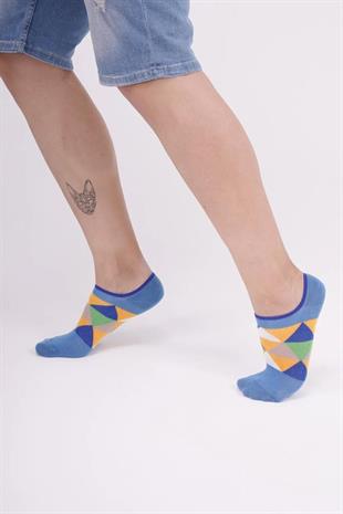 The Socks Company 154P 3 Çift Desenli Erkek Görünmez Çorap