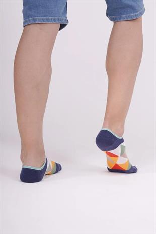 The Socks Company 154P 3 Çift Desenli Erkek Görünmez Çorap
