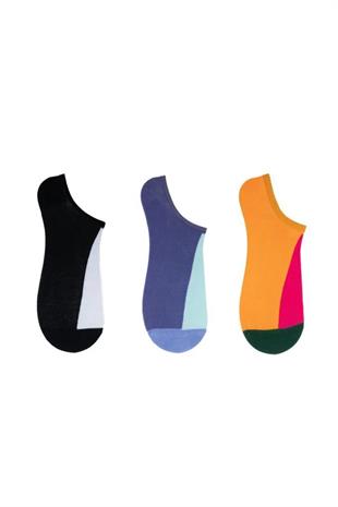 The Socks Company 161P 3 Çift Desenli Kadın Görünmez Çorap