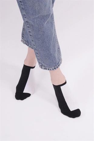 The Socks Company 161P 3 Çift Desenli Kadın Görünmez Çorap