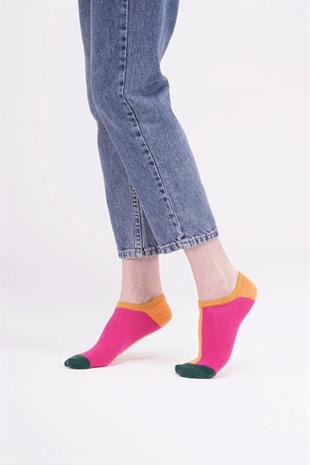 The Socks Company 161P 3 Çift Desenli Kadın Görünmez Çorap