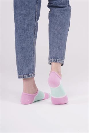 The Socks Company 162P 3 Çift Desenli Kadın Görünmez Çorap