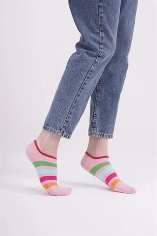 The Socks Company 165P 3 Çift Desenli Kadın Görünmez Çorap