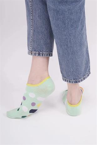 The Socks Company 165P 3 Çift Desenli Kadın Görünmez Çorap