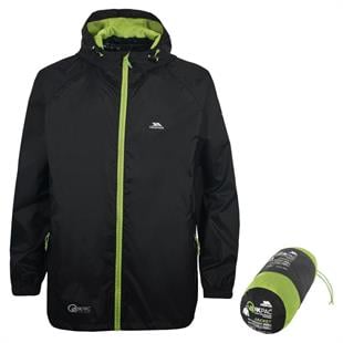 Trespass UAJKRATR0001 Qikpac X TP75 Black Erkek Yağmurluk