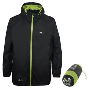 Trespass UAJKRATR0001 Qikpac X TP75 Black Erkek Yağmurluk