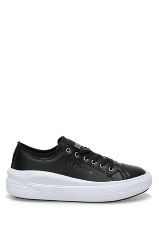U.S.Polo Cleme PU 2PR 10117009 Black-Grey Kadın Spor Ayakkabı