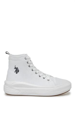 U.S.Polo Clementine Tex 3FX 101299082 White Kadın Spor Ayakkabı