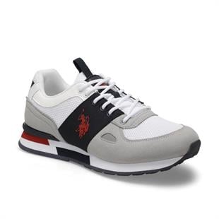 U.S.Polo Bentley 100489307 Whıte/Grey/Navy Erkek Ayakkabı