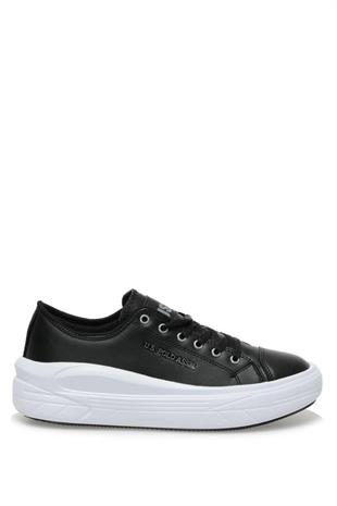U.S.Polo Cleme PU 2PR 10117009 Black-Grey Kadın Spor Ayakkabı
