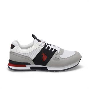 U.S.Polo Bentley 100489307 Whıte/Grey/Navy Erkek Ayakkabı