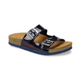 U.S.Polo Mendy100249689 Navy Çift Tokalı Bayan Terlik