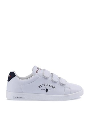 U.S.Polo Singer GSN 3FX 101328236 White Cırtlı Kadın Spor Ayakkabı