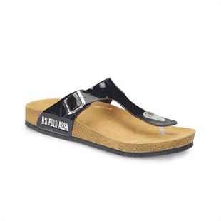 U.S.Polo Bite Siyah Rugan 100249728 Parmakarası Bayan Terlik