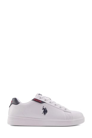 U.S. Polo Assn. 101946722 Costa WMN 5FX Beyaz/Laci/Kırmızı Kadın Sneaker