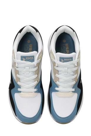 U.S. Polo Assn. 101501849 Husky 4FX Bej/Mavi/Siyah Erkek Sneaker