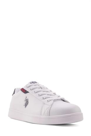 U.S. Polo Assn. 101946722 Costa WMN 5FX Beyaz/Laci/Kırmızı Kadın Sneaker