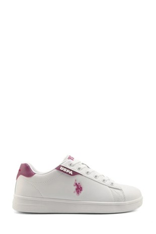 U.S. Polo Assn. 101946721 Costa WMN 5FX Beyaz/Mürdüm Kadın Sneaker