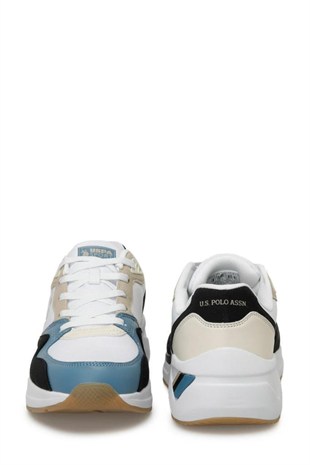 U.S. Polo Assn. 101501849 Husky 4FX Bej/Mavi/Siyah Erkek Sneaker