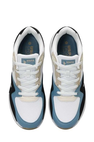 U.S. Polo Assn. 101501849 Husky 4FX Bej/Mavi/Siyah Erkek Sneaker